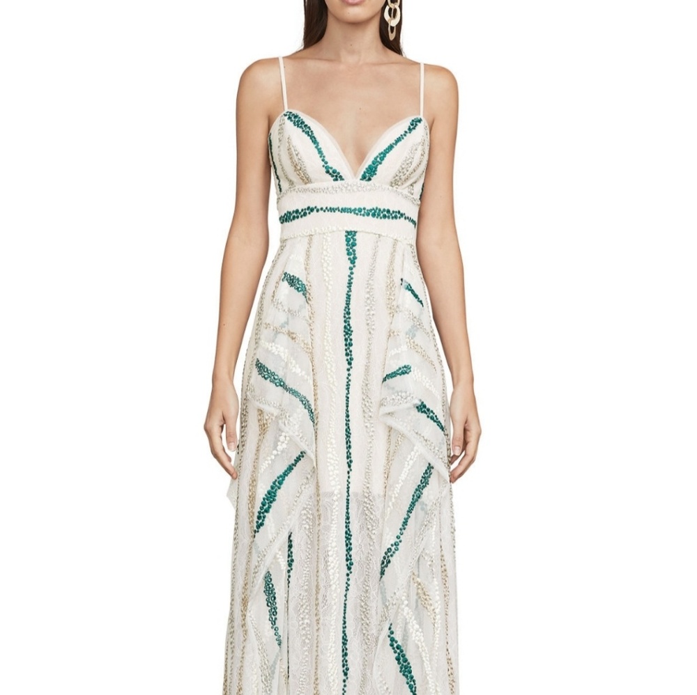 *SOLD* NWT Bcbgmaxazria Liliana Tulle Maxi Dress - Picture 3 of 7